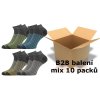 Ponožky pánské nízké PIKI 45 velkoobchodní kartonové balení MIX (10 pack) (Velikost 39-42,43-46, Barva mix A a B (proužky))