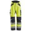 Reflexní kalhoty AllroundWork zimní 37.5®, třída 2 žluté vel. S Snickers Workwear (Velikost XXL)