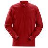 Mikina s MultiPockets™ na 1/2 zip červená L Snickers Workwear (Velikost L)