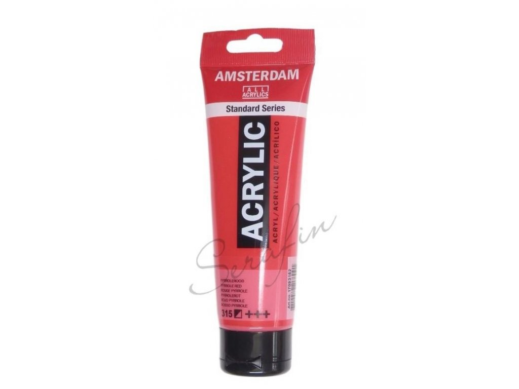 AMSTERDAM Akrylová barva 120 ml - pyrrole red 315