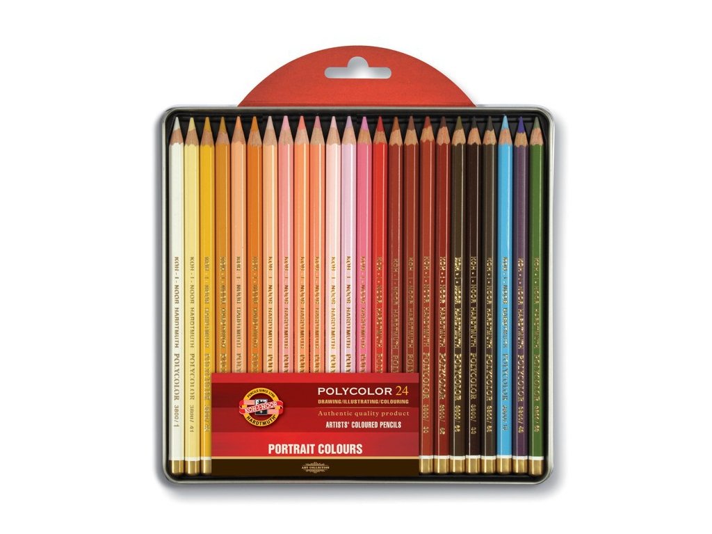 Pastelky POLYCOLOR - Portrét 24 ks