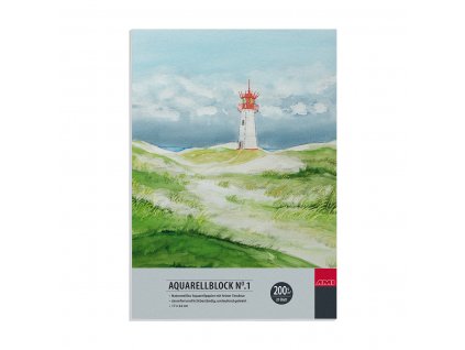 Přírodně bílý akvarelový blok zn. Ami, 200g, 17x24cm