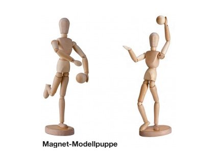 Dřevěný manekýn - 30 cm - možný i stoj na rukách