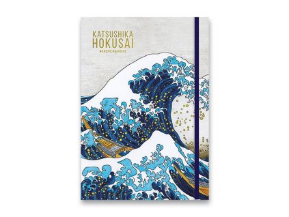 Sketch & Note Art náčrtník ve formátu A5 90 g/m2 Katsushika Hokusai