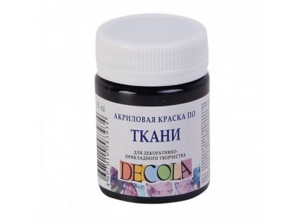 Barvy na textil Decola - Nevskaya Palitra - černá 50 ml