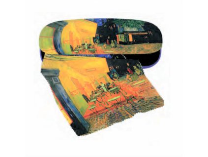 Pouzdro na brýle s utěrkou van Gogh - Kavárna