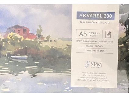 Akvarelový blok Akvarel 230 g/m 20 listů