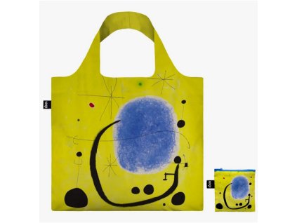 Skládací nákupní taška LOQI JOAN MIRÓ Gold of Azure