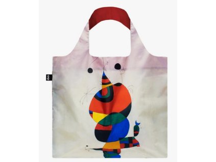 Skládací nákupní taška LOQI JOAN MIRÓ Woman, Bird and Star