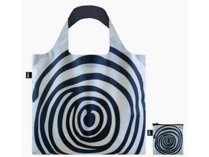 Skládací nákupní taška LOQI LOUISE BOURGEOIS Spirals Black