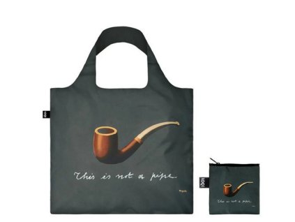 Skládací nákupní taška LOQI MARGRITTE The Treachery of Images