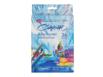 Akvarelové pastelky 36 ks Nevskaya Palitra