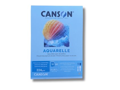 Studentský skicák Canson - na akvarel, 224 g, 10 listů, A4