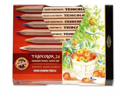 Pastelky TRIOCOLOR - natur 24 ks