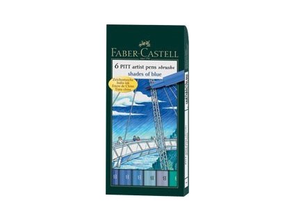 pitt Faber-Castell umělecké pero odstíny modré