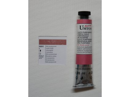 Olejová barva UMTON 20 ml - zlato purpurové 91