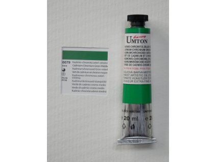 Olejová barva UMTON 20 ml - kadmio-chromitá zeleň střední 79