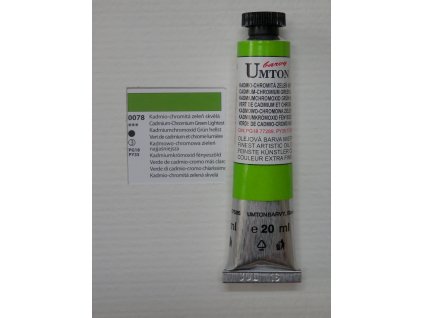 Olejová barva UMTON 20 ml - kadmio-chromitá zeleň skvělá 78