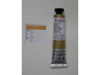 Olejová barva UMTON 20 ml - zlatý odstín 86
