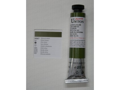 Olejová barva UMTON 20 ml - olivová zeleň 67
