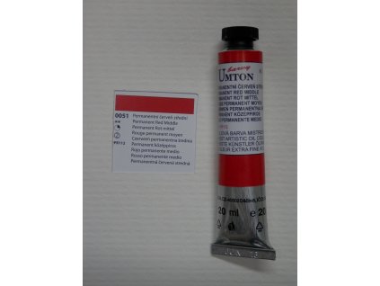 Olejová barva UMTON 20 ml - permanentní červeň střední 51