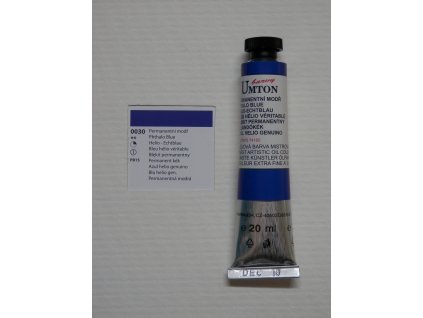 Olejová barva UMTON 20 ml - permanentní modř 30