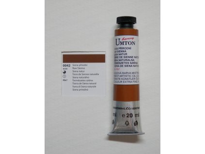 Olejová barva UMTON 20 ml - siena přírodní 42 UL