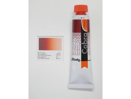 Olejová barva COBRA H2Oil 40 ml - Burnt sienna 411