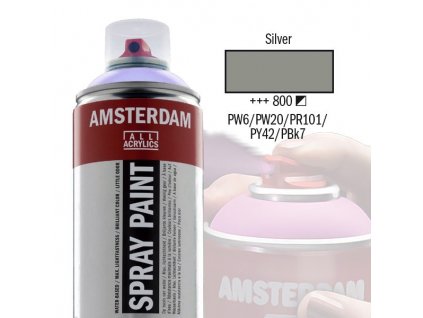 spray acryl amsterdam silver 800