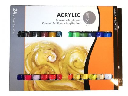 Sada akrylových barev Daler Rowney 24 x 12ml