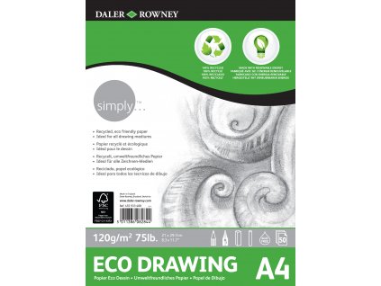 Blok Simply Eco Drawing - 120g/m² - A4