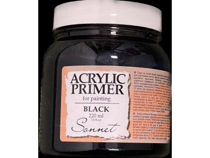 Akrylový šeps černý 220 ml - Sonnet