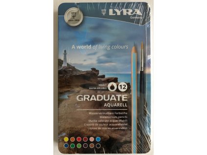 Pastelky akvarelové 12 ks Lyra