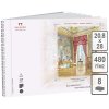 Blok  gobelínový salón zn.Pallazzo  480 g/m² A4 8 listů