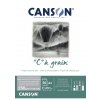 "C" a grain skicák Canson A 4 250 g/m² šedý
