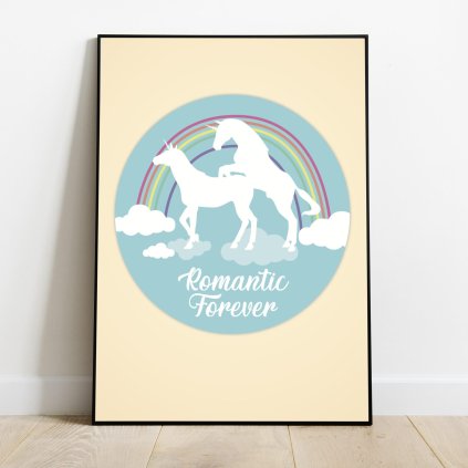plakat jednorozci romantic