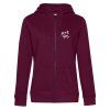 sere pes mikina queen zipped hood dark cherry