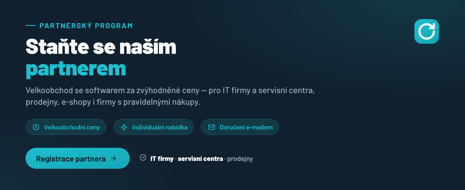 Staňte se naším partnerem: velkoobchodní ceny a individuální nabídka