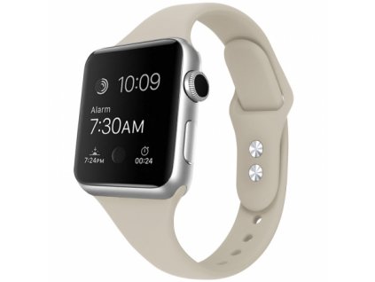 Remienok silikónový Apple Watch 6/ 5 / 4 / 3 / 2 /1 slabo šedá farba 42mm/44mm
