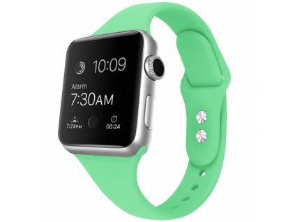 Remienok silikónový Apple Watch 6/ 5 / 4 / 3 / 2 /1 smaragdovo zelená farba 38mm/40mm