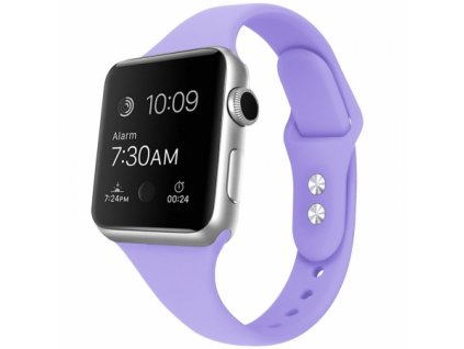 Remienok silikónový Apple Watch 6/ 5 / 4 / 3 / 2 /1 svetlá fialová farba 38mm/40mm