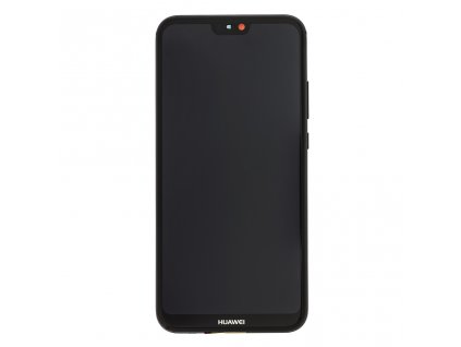 Huawei P20 Lite LCD Display + Dotyková Deska + Přední Kryt Black