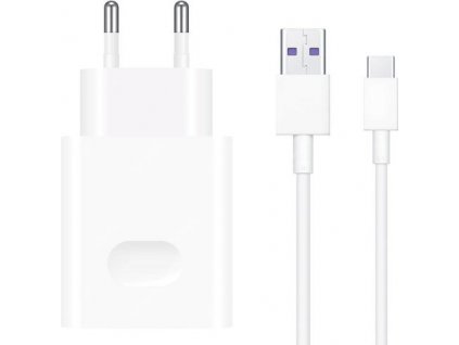 Huawei Original Cestovní nabíječka CP404 + Type C Dat. Kabel White