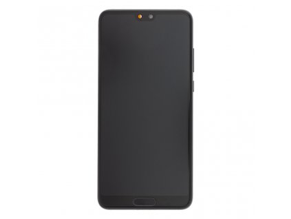 Huawei P20 LCD Display + Dotyková Deska + Přední Kryt Black