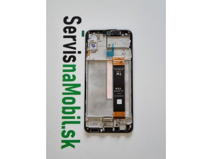 LCD displej + Dotykové sklo + Rám Samsung Galaxy M23 5G Čierna farba - Originál Service Pack