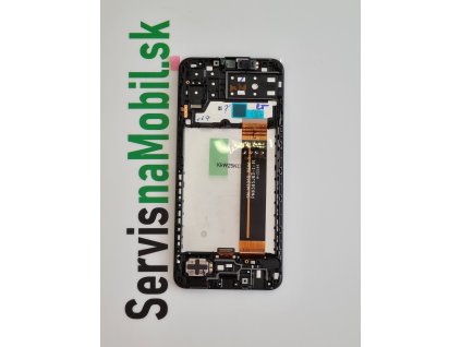 LCD Displej + Dotykové sklo + Rám Samsung Galaxy A13 2022 (SM-A137F) čierna farba - Originál Service Pack