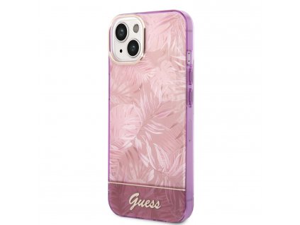 Guess PC/TPU Jungle Zadní Kryt pro iPhone 14 Plus Pink