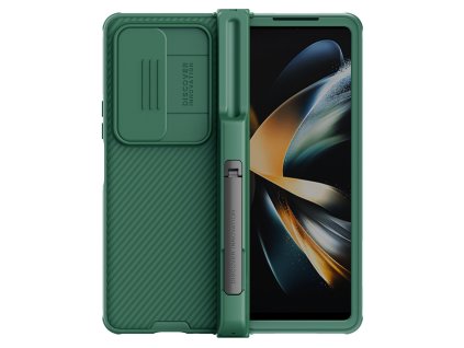 Nillkin CamShield PRO Slot+Stand Zadní Kryt pro Samsung Galaxy Z Fold 4 5G Deep Green