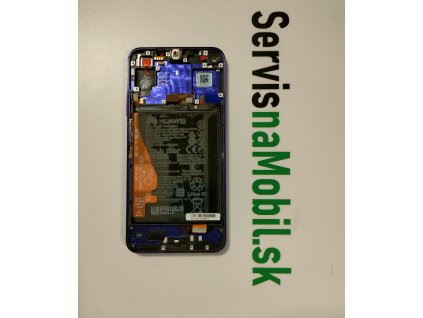 LCD Displej + Dotykové sklo + Rám + Batéria Huawei Honor 20 / Nova 5T fialová farba - Originál Service pack