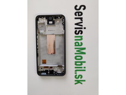 LCD Displej + Dotykové sklo + rám Samsung Galaxy A54 5G 2023 (SM-A546) čierna farba - Originál Service Pack